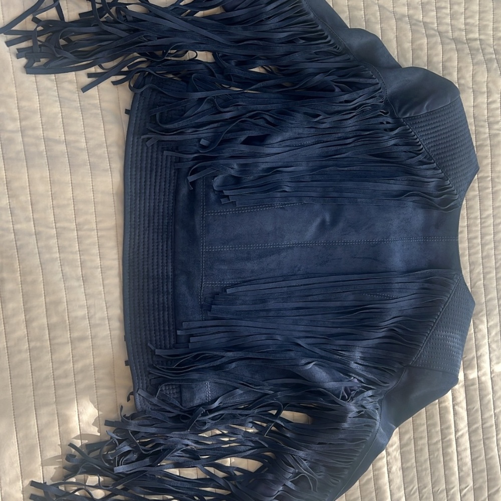 BCBG Fringe Biker Jacket - Picture 6 of 6